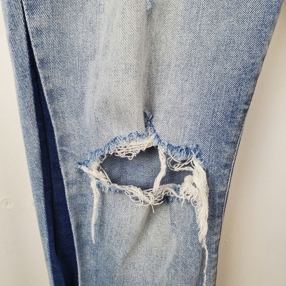 PISTOLA 30 Charlie Jeans Button fly high rise 2-tone Distressed Straight leg Raw - Picture 7 of 11